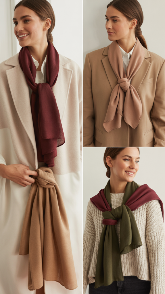 Scarf as Layering Accent