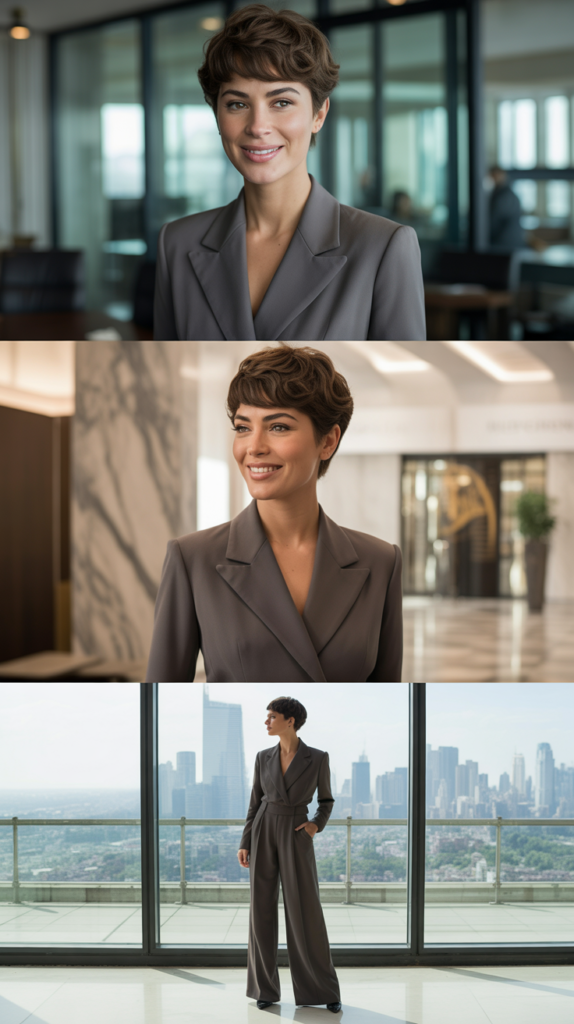 The Structured Blazer and Wide-Leg Trousers