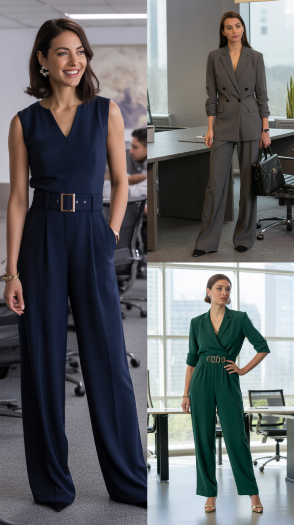 Jumpsuit in Professional Fabric