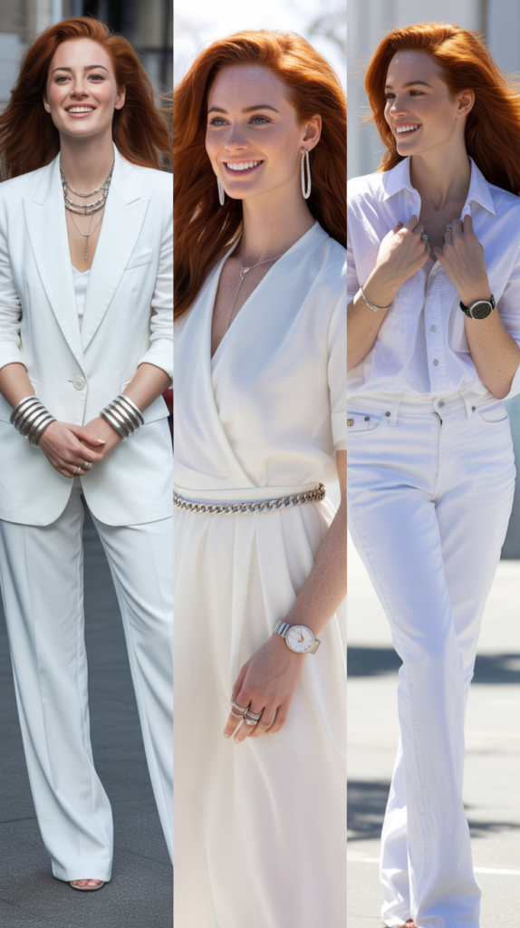 All-White With Silver Accessories