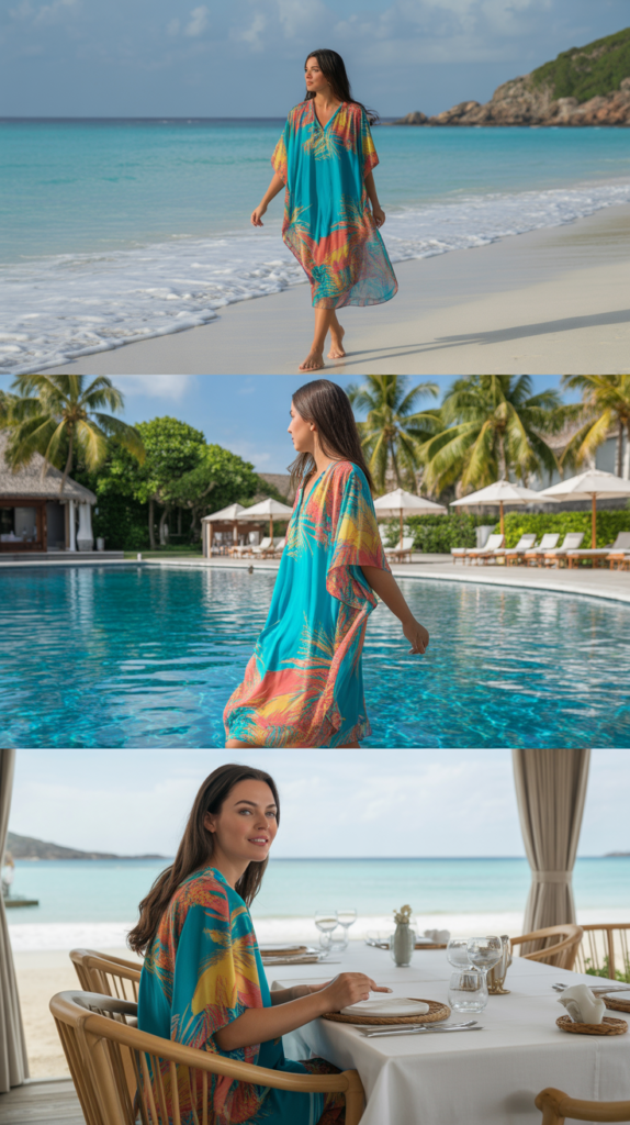 Colorful Kaftan Dress