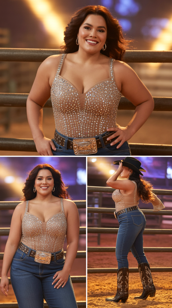  Embellished Western Bodysuit Brilliance