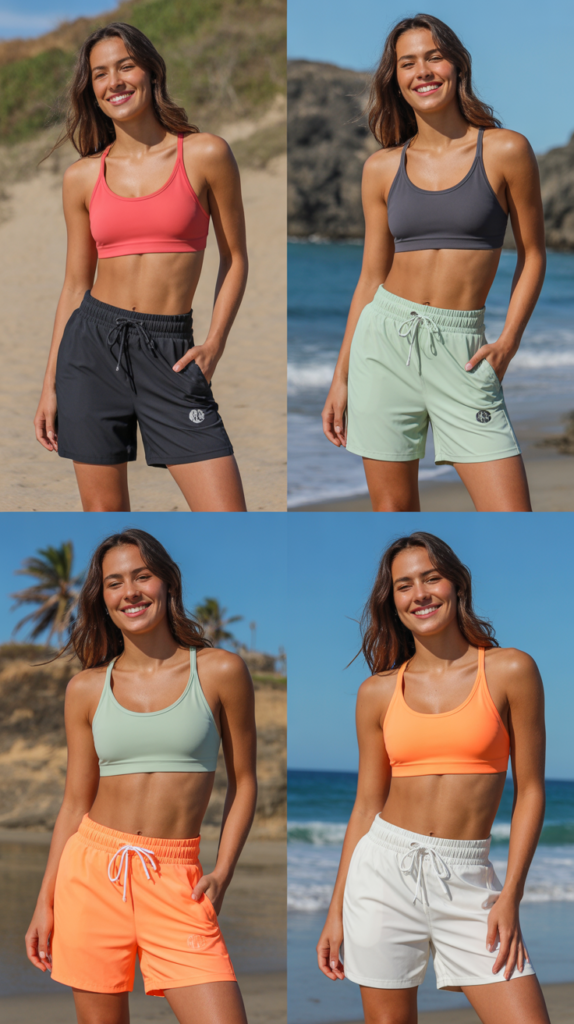 Sporty Bikini with Jogger Shorts