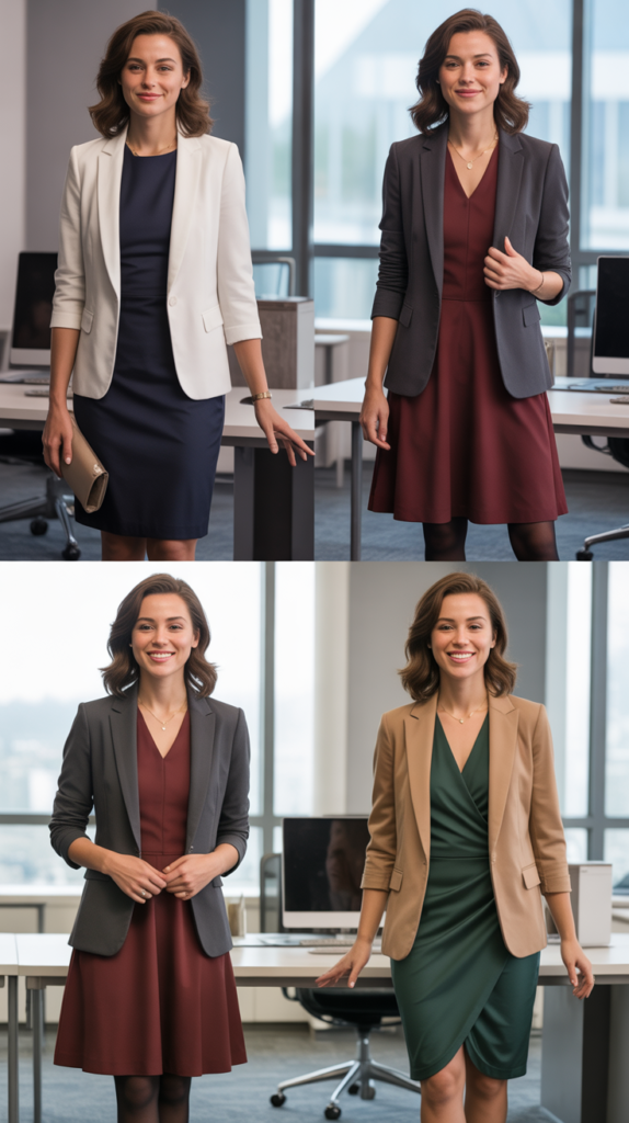 Blazer with Dress Combo