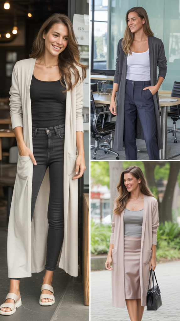  Cardigan and Tank Layering