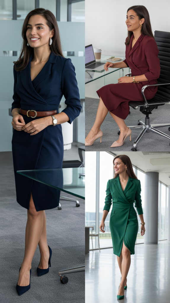 Wrap Dress in Solid Color