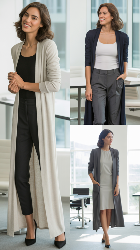 Longline Cardigan with Basics