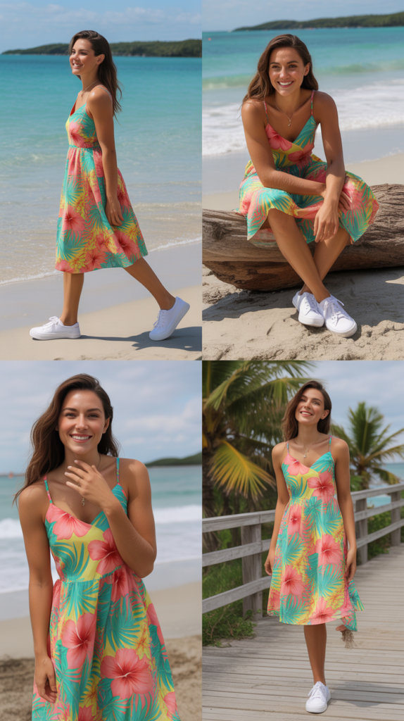 Sundress with Sneakers