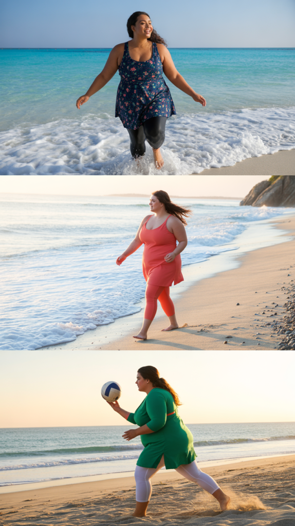 Swim Dress with Leggings