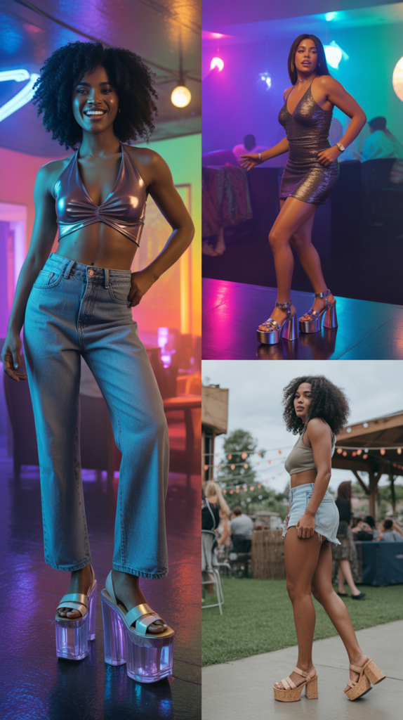 Platform Sandals And Chunky Heels