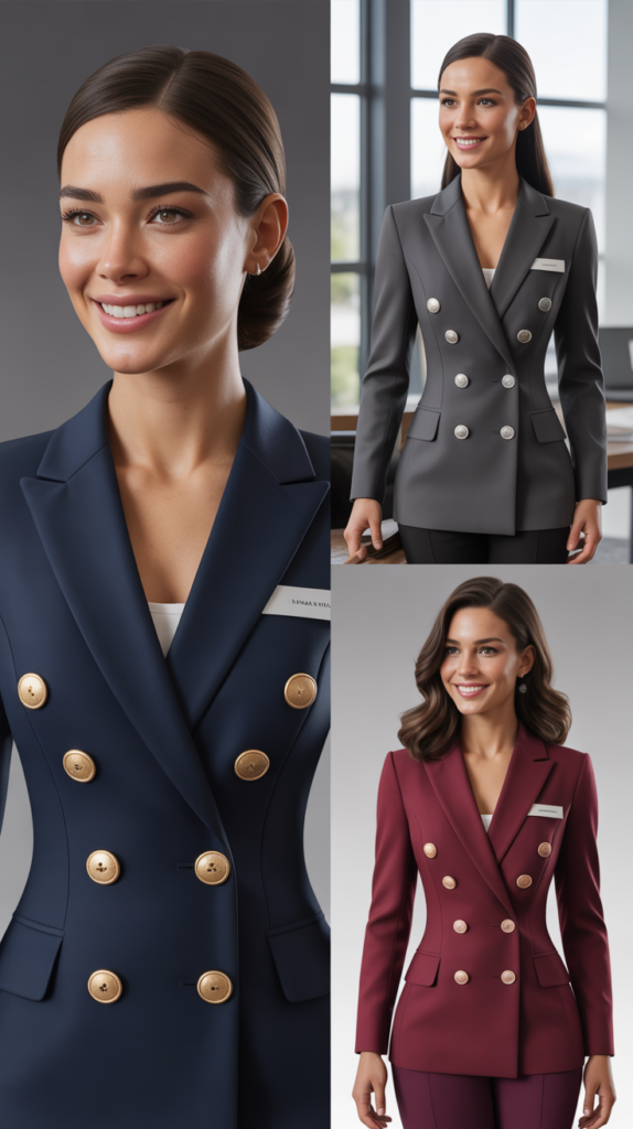 Double-Breasted Blazer Dress