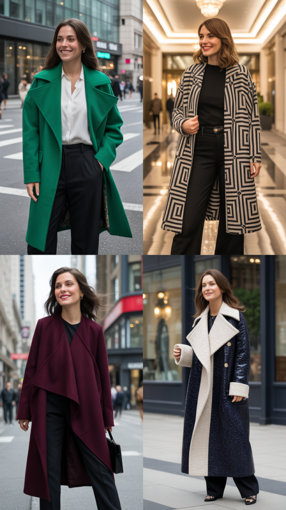 Statement Coat Over Basics