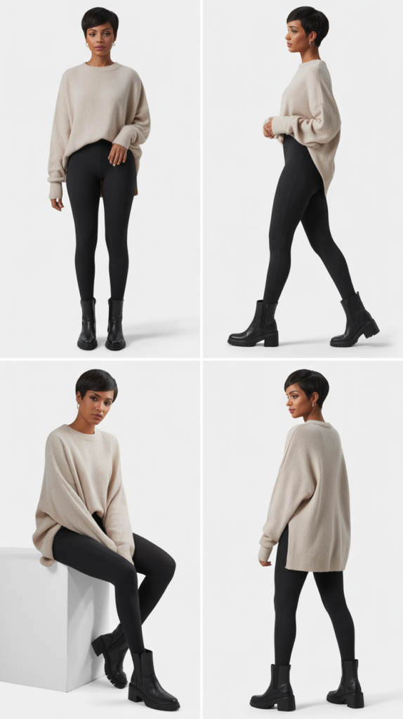 Oversized Sweater with Leggings