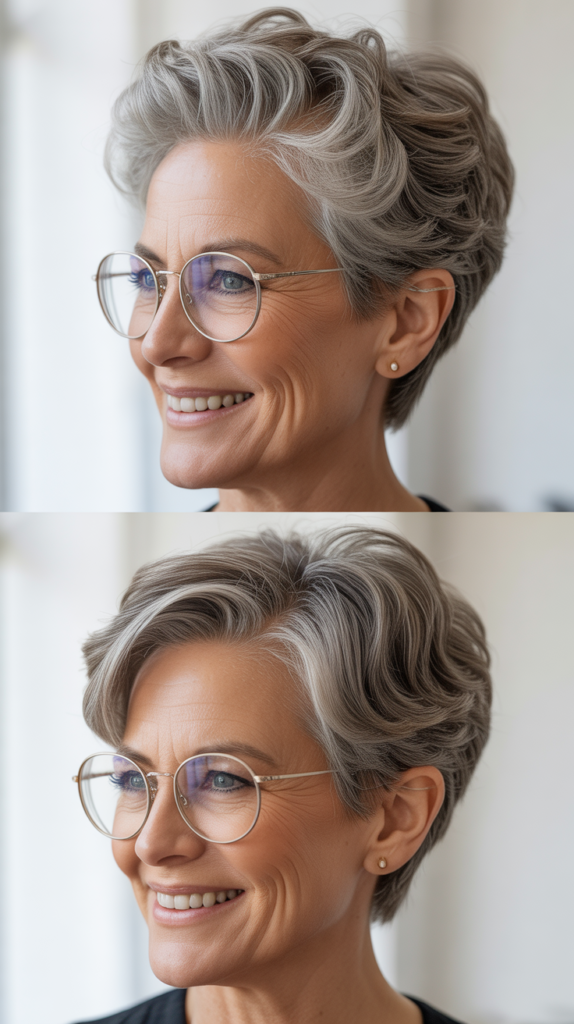 Dealing with Cowlicks in Short Cuts