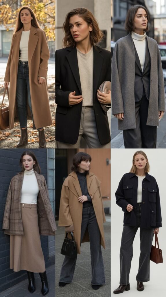Neutral Outerwear Layering