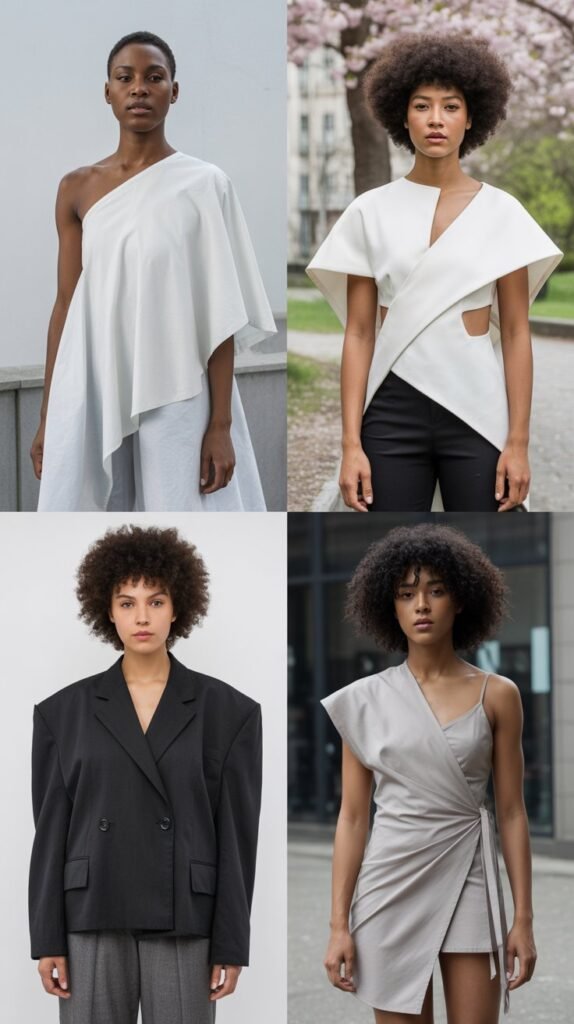 Asymmetrical Tops and Dresses