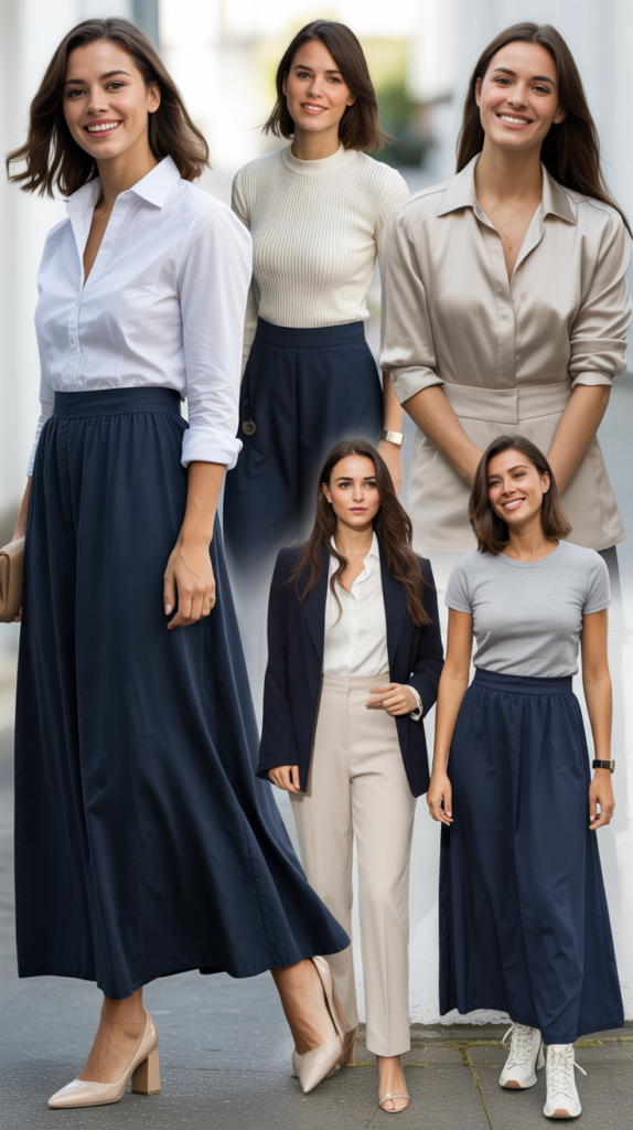 Maxi Skirt with Fitted Top