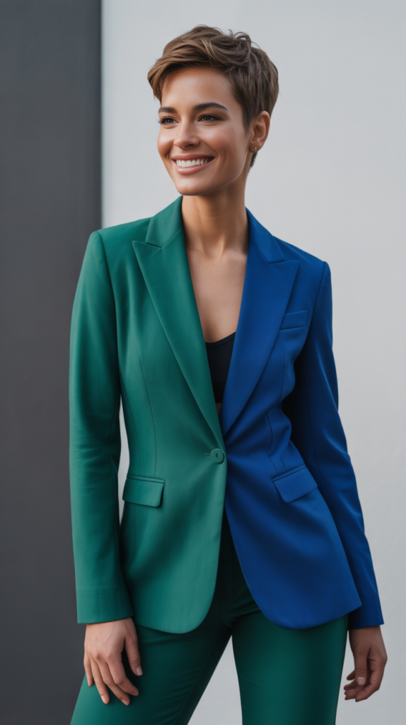  The Monochrome Suit in Bold Color