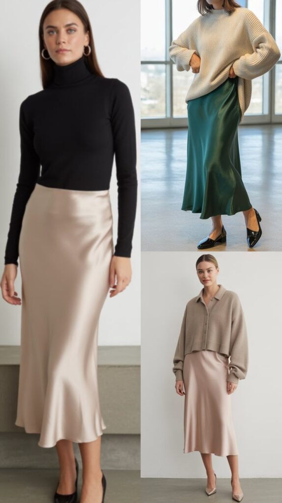 Slip Skirt with Sweater