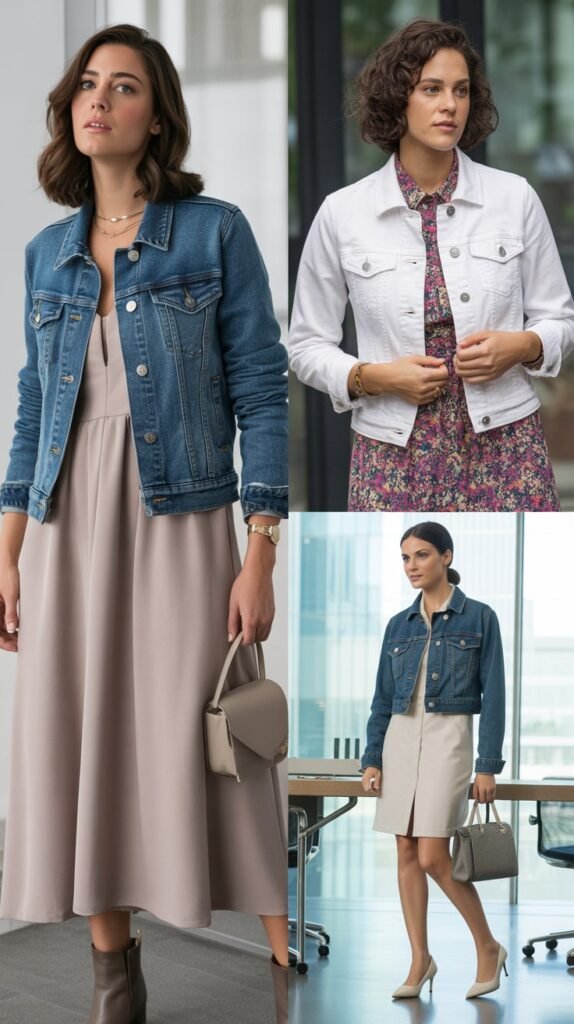  Denim Jacket Over Dress