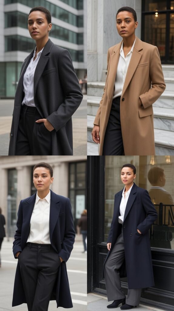 The Wool Coat and Dress Pants Classic Style