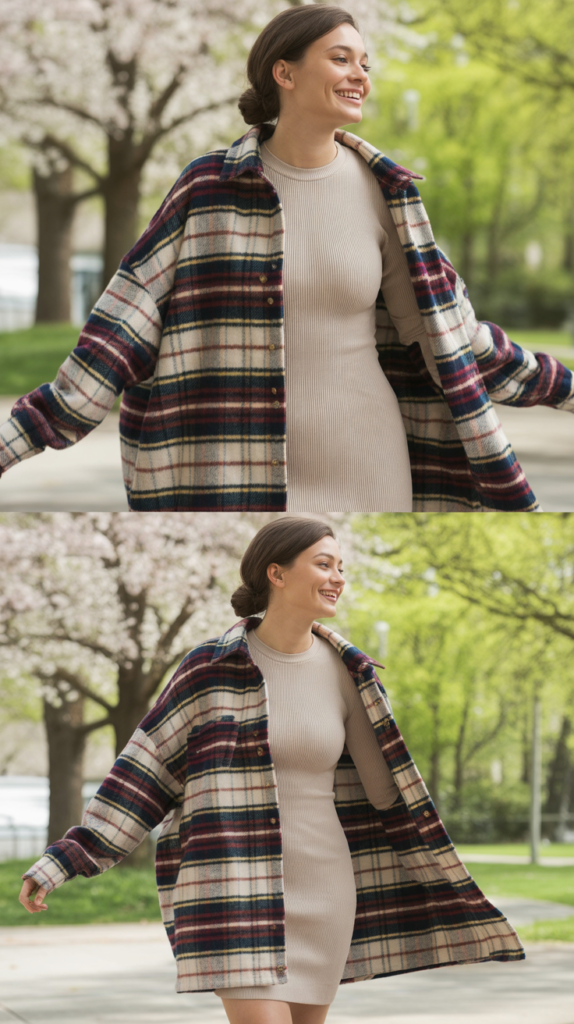 Shacket Over Fitted Dress