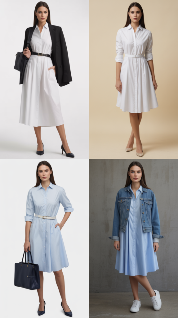 Cotton Poplin Shirtdress