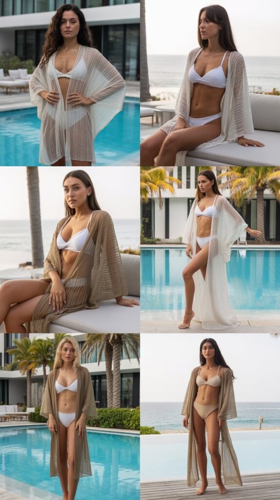  Mesh Cover-Up Over Monokini