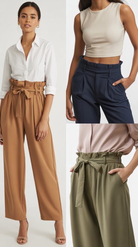 Paper Bag Waist Pants