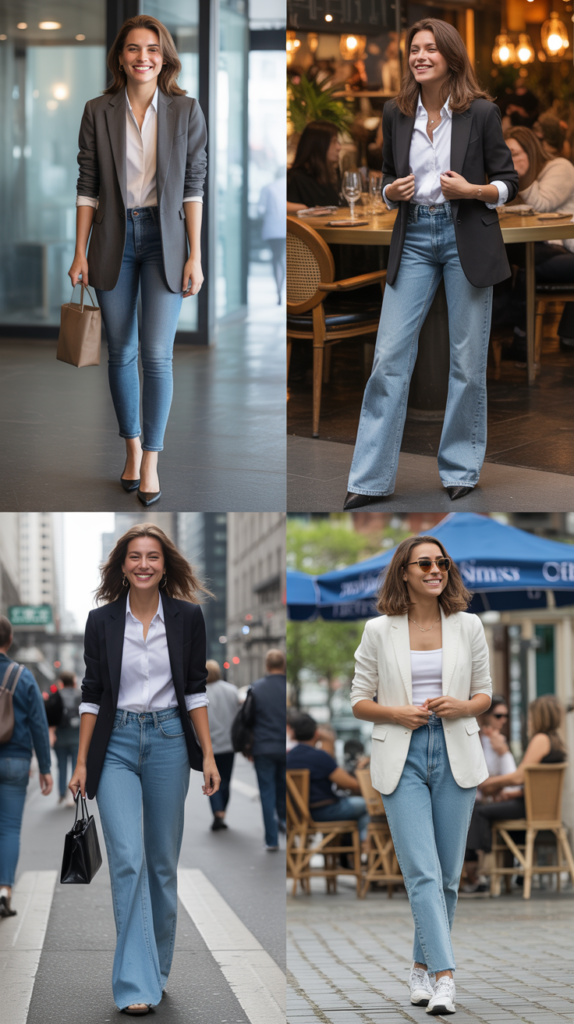 Blazer and Jeans Sophistication