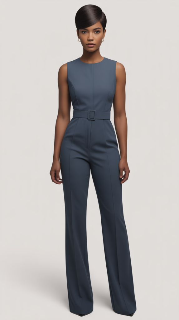 Jumpsuit with Defined Waist
