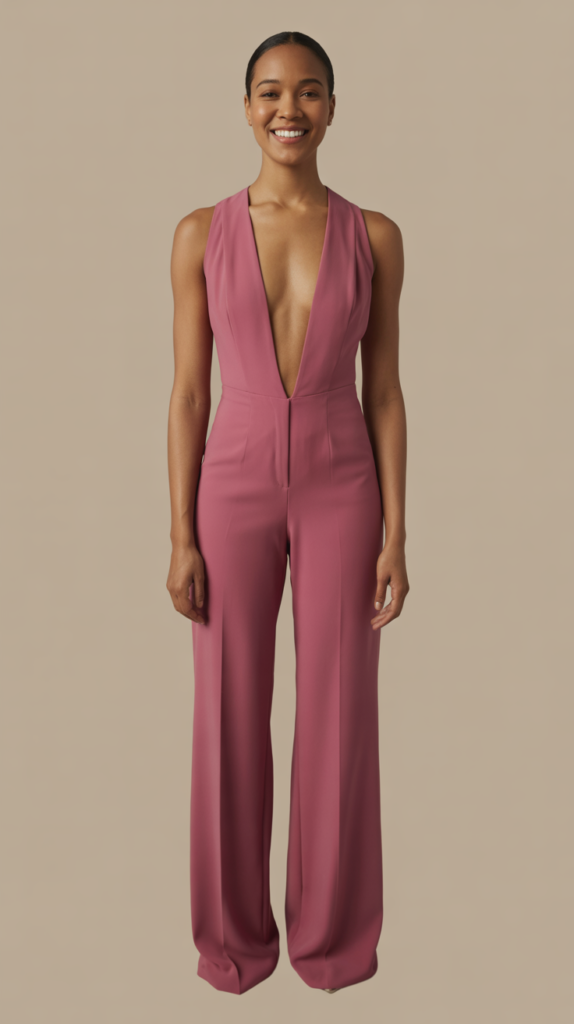 Jumpsuits With Plunging Necklines