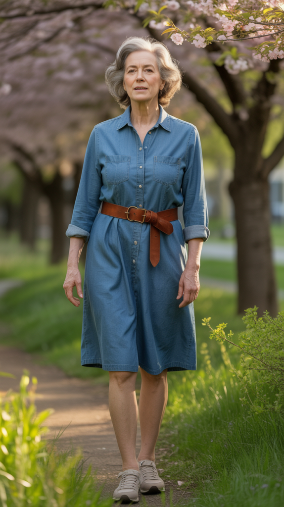 Chambray Shirt Dress
