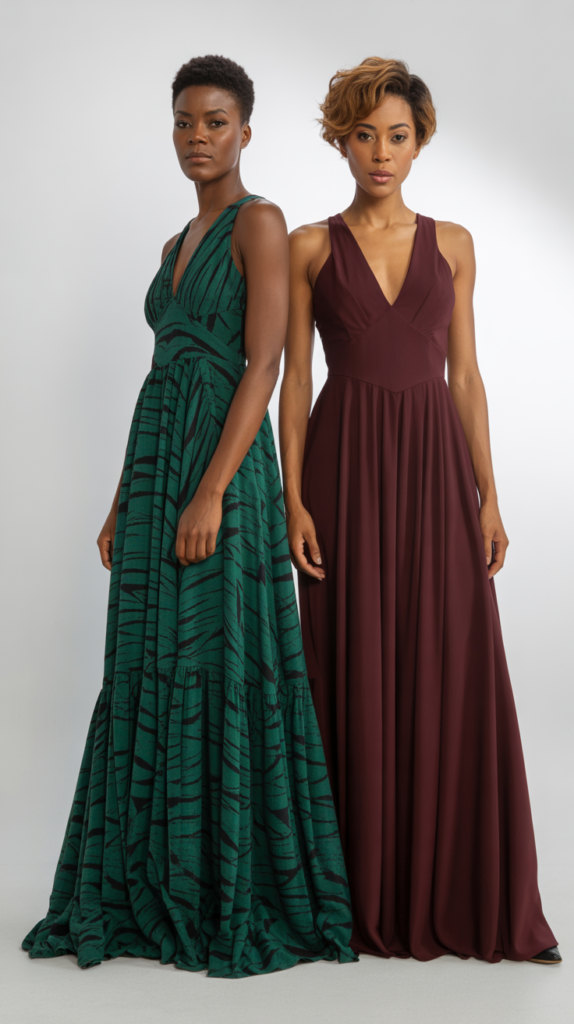 Maxi Dresses for Dramatic Balance