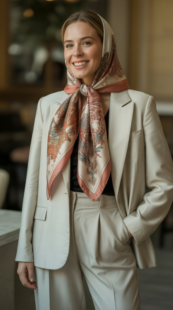 The Printed Silk Scarf and Minimalist Base