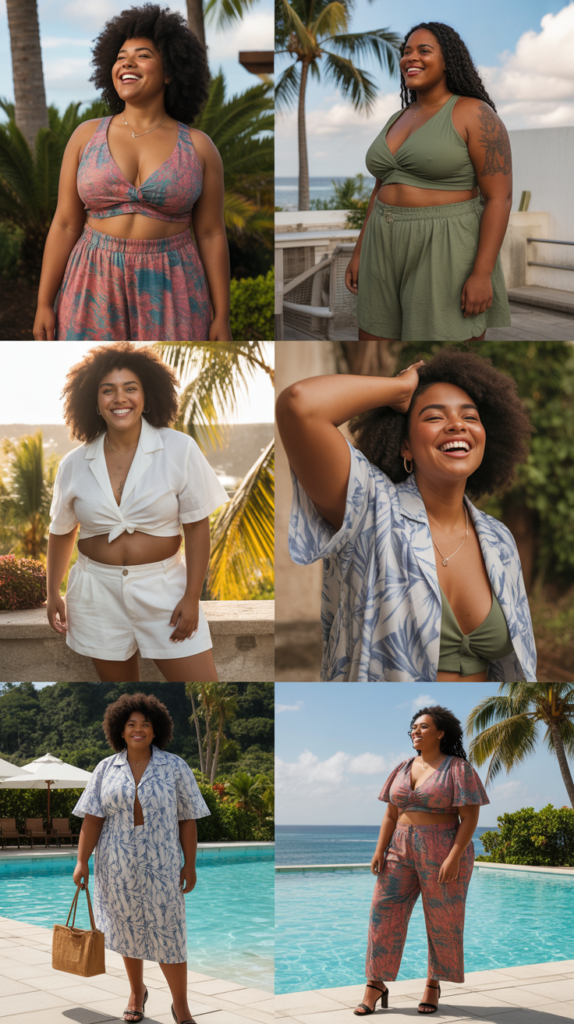  Matching Co-ord Set in Resort Wear Fabric