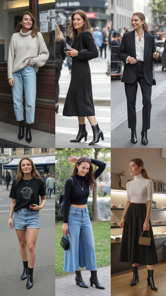 Black Ankle Boots with Everything
