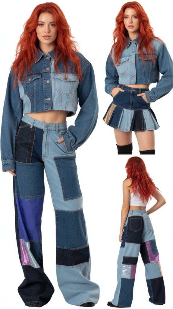 Patchwork Denim Pieces
