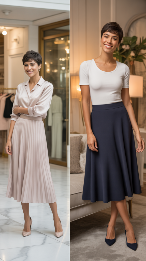 The Midi Skirt Statement