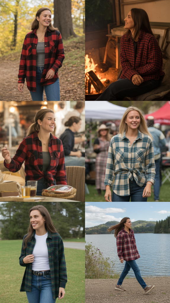  Flannel Shirt as Outer Layer