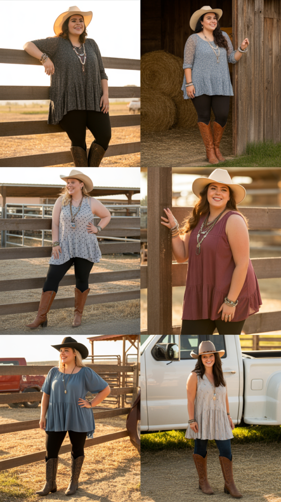 Tunic Top with Leggings and Boots