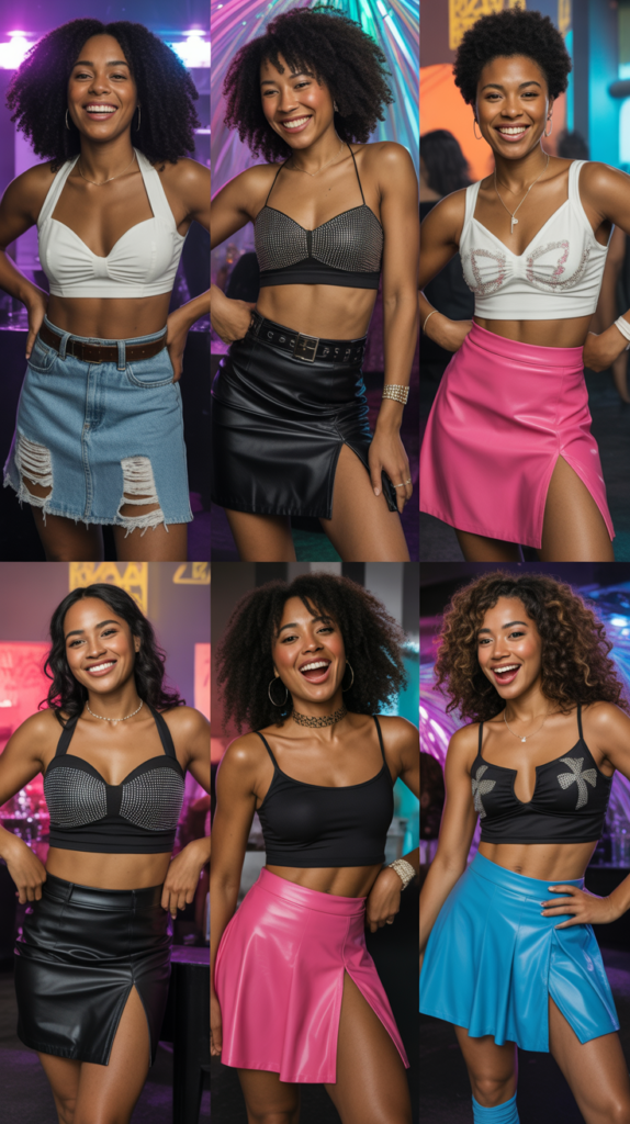  High-Waisted Mini Skirts