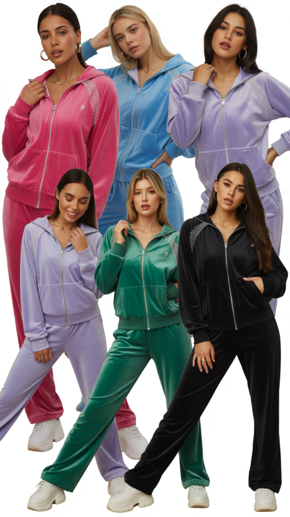 Velour Tracksuit Set