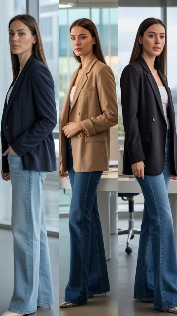  The Classic Blazer and Jeans Combination