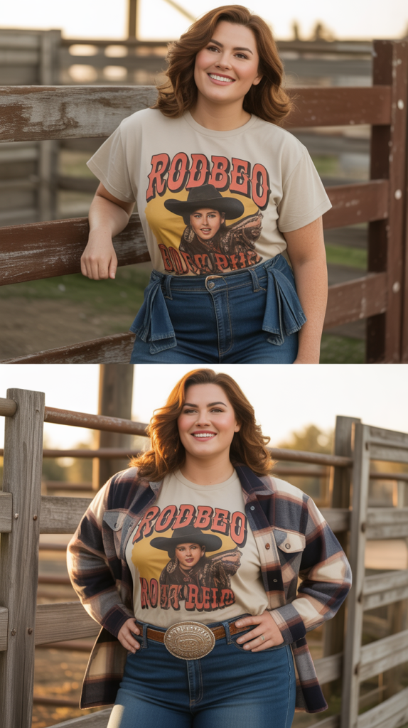 Graphic Western Tee Casual Cool