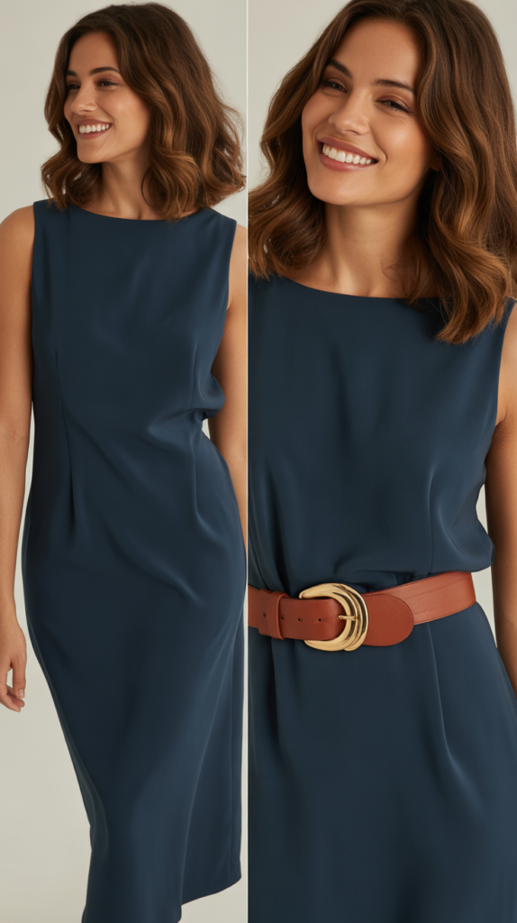 The Column Dress and Statement Belt