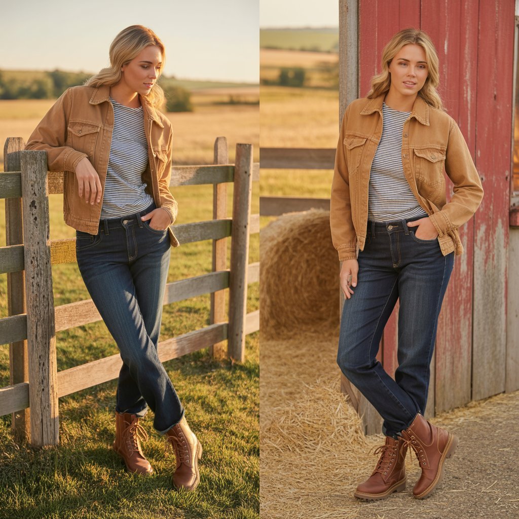 Barn Jacket with Casual Layers