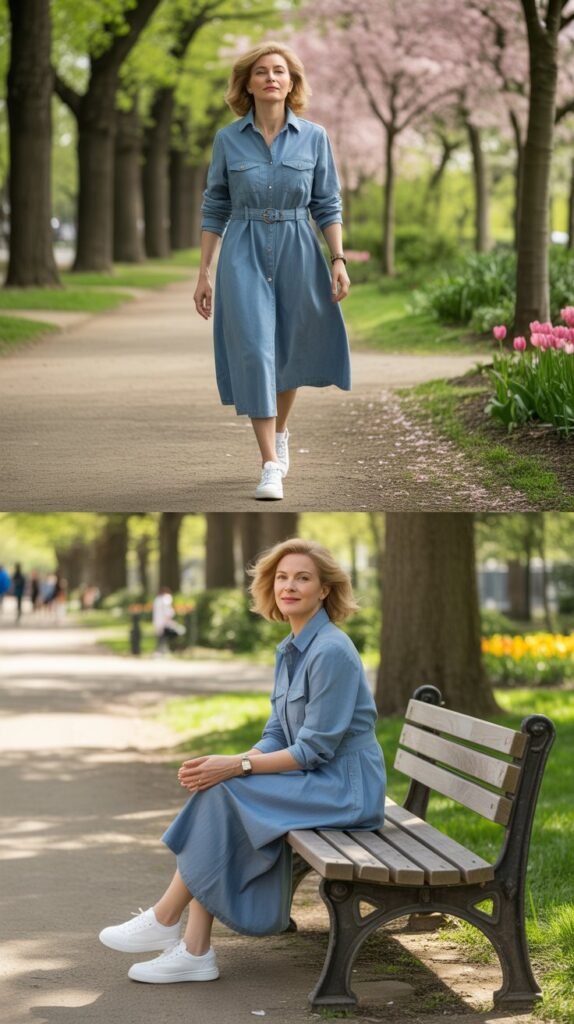 Chambray Shirt Dress