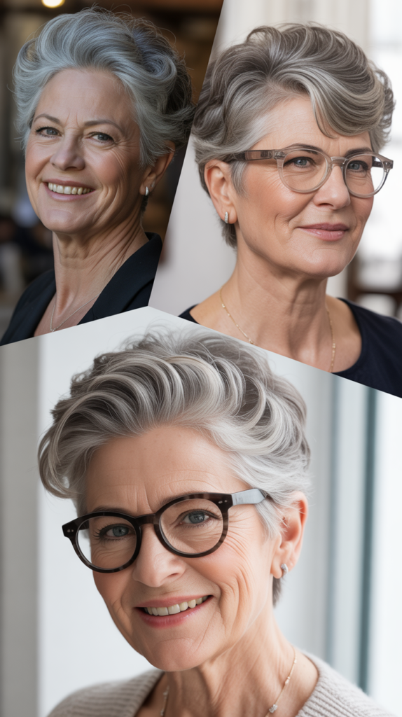 Pompadour-Inspired Short Cuts