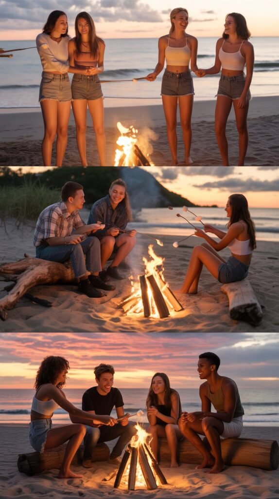 Cut-Off Denim Shorts with Crop Top